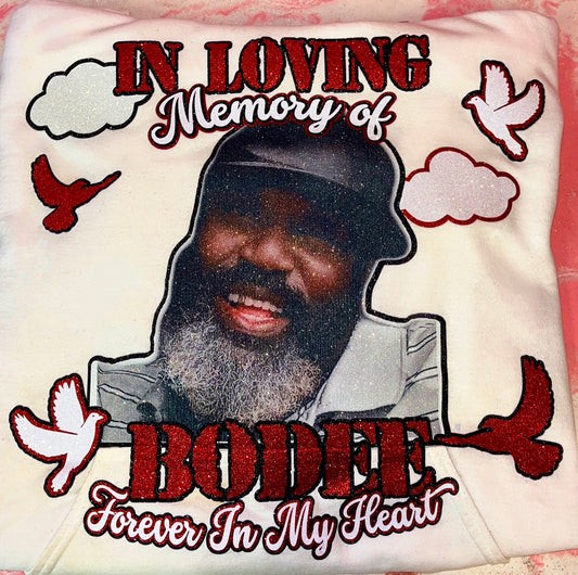 Adult Glitter Memorial Hoodie