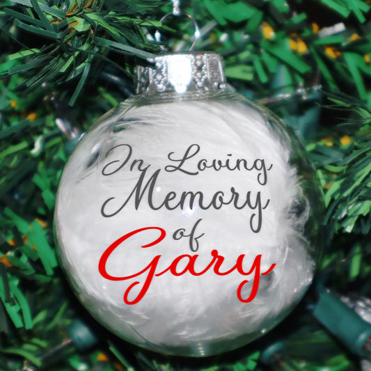 Mini Custom Memorial Name Ornament